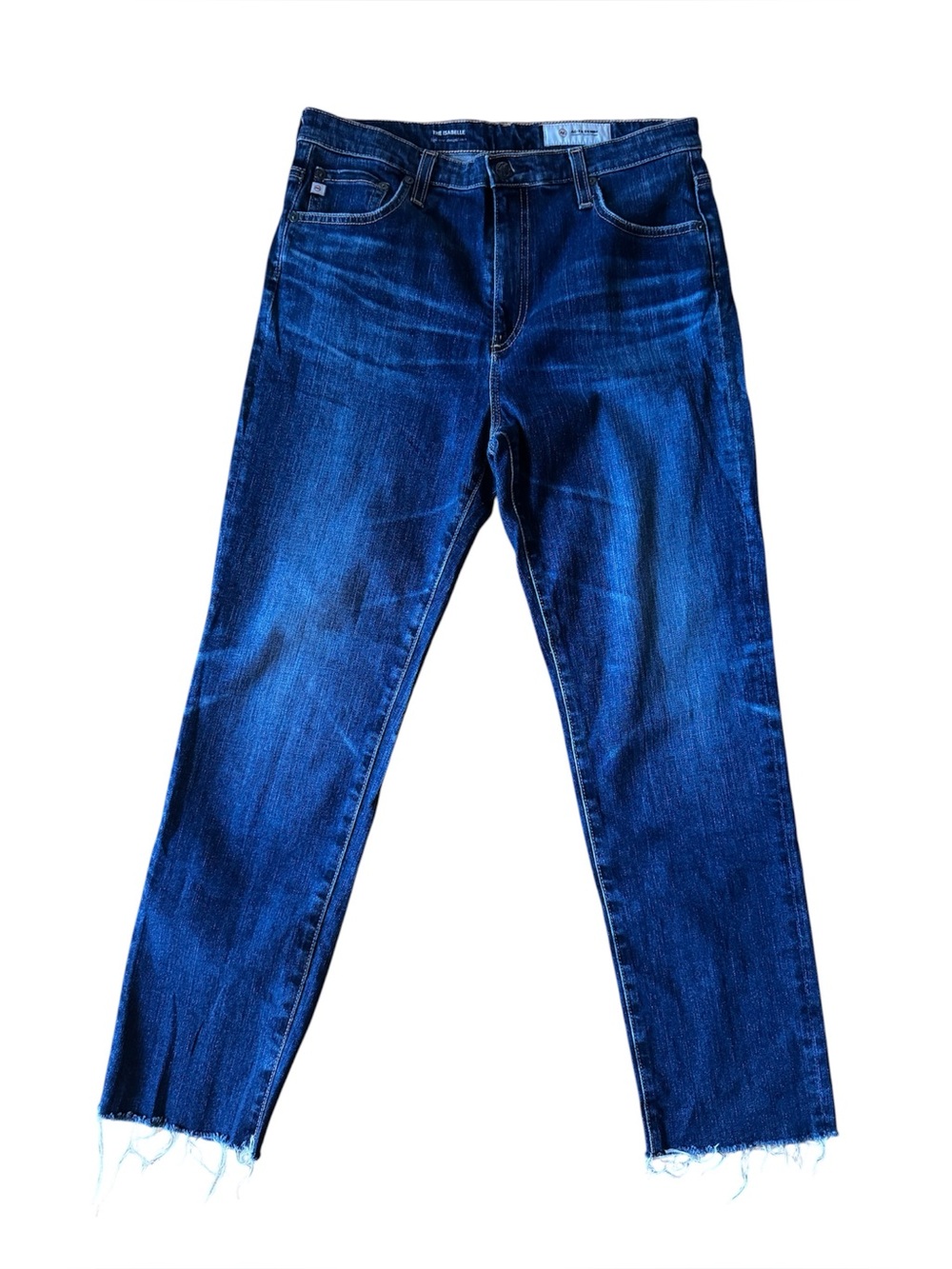 AG Adriano Goldschmied 31 Regular The Isabelle High Rise Straight Crop Jeans